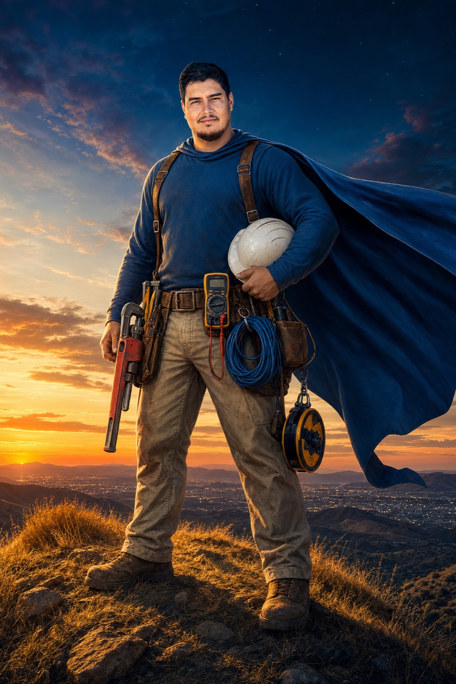 A meter.me installer, hero of four trades